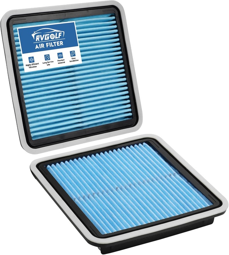 RVgolf 2PCS Engine Air Filter Fit for Subaru Outback 2005-2019, Forester 2009-2018, Impreza 2008-2016, Legacy 2005-2019, WRX 2013-2021 Air Filter Replacement Engine Filter Car Accessories# 16546AA090 - Image 1